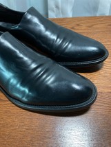 Donald J Pliner Loafer Mens 10 Black Leather Ewait Nappa Stretch Slip On Shoe - £35.11 GBP
