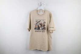 Vintage Y2K Mens XL Distressed Spell Out Earth Day Nature Davis College ... - $29.65