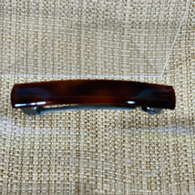 Vintage 3&quot; Faux Tortoise Shell Barrette Hair Clip Made In France - £12.48 GBP