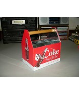 Coca-Cola Galvanized Tin Utensil Caddy with Wooden Handle - $13.85