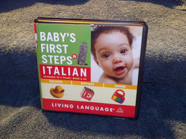 Baby&#39;s First Steps In Italian Living Language Book &amp; CD Newborn To 2 Yea... - $30.48