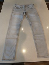 VIGOSS Woman’s Chelsey Skinny Jeans Size 5/6 Gray  W 16 I 31 Embroidered - $18.69