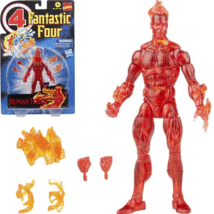 Fantastic Four Retro Marvel Legends Series 6-Inch - Human Torch - £21.46 GBP