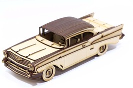 3D Car Puzzle | 57 Chevy Bel Air Car Puzzle | 3mm MDF Wood Puzzle | @ 169 Pieces - £21.39 GBP