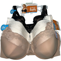 Warner&#39;s Underwire Bra With Lift Lace Trim Full Figure Contour Super Soft RF7961 - £26.42 GBP