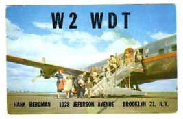 1957 QSL American Airlines DC-6 W2WDT - £8.57 GBP