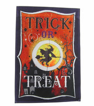 Maker&#39;s Halloween Trick Or Treat Spinning Witch Garden Flag,12&quot; x 18&quot; - £7.79 GBP