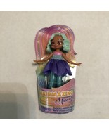 Hairmazing Brand 3” Poseable Mini Doll with Green Hair &amp; Removable Purpl... - $5.90