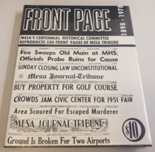 Mesa Arizona Tribune Newspaper: Front Page 1898-1978 (New In Wrapper) Hc Dj Book - £25.94 GBP