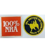 Pair of Vintage NRA Iron-On or Stitch-On Patches - &quot;100% NRA&quot; &amp; &quot;NRA Ins... - £7.99 GBP