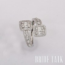 Bride Talk Simple Style Women Fashion Ring Cubic Zirconia Super Quality Bridal J - £13.68 GBP