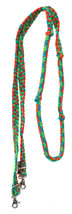 Horse Roping Knotted Tack Western Barrel Reins Nylon Braided 607484. - $17.81