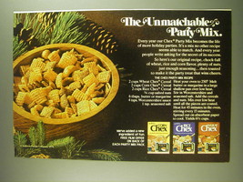 1974 Ralston Chex Cereal Advertisement - The unmatchable Party Mix - £14.50 GBP