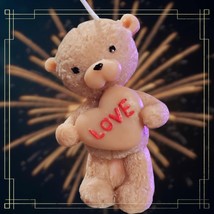 Love Bear Birthday Cake Topper 3 Inch Tall - $14.00