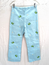 Jade Melody Tam Womens Lined Ankle Pant Pale Green with Crab/Star Motif ... - $19.50