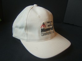 Monarch Construction Ltd Contractors Engineers Hat White Strapback Baseball Cap - £9.44 GBP