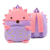 Anykidz 3D Purple Hedgehog School Backpack Cute Animal With Cartoon Designs Chil - £33.20 GBP