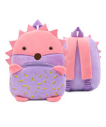 Anykidz 3D Purple Hedgehog School Backpack Cute Animal With Cartoon Desi... - €34,96 EUR
