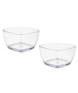 2 Pack 5.5&quot; Acrylic Bowls – Durable Clear Serving Dishes for Salads, Nut... - $14.84