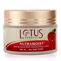 Lotus Herbals Nutramoist Skin Renewal Daily Moisturising Creme with SPF 25, 50g - £18.93 GBP