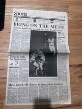 October 16 1986 Boston Red Sox Clemens ALCS win NY Mets Middlesex News s... - £13.70 GBP