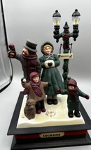 Dickens Musical Caroler Family Holly St. Dickens Village Batteries 2 C 1990 - £14.69 GBP