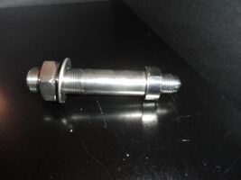 Stainless Steel Thru Hull Fitting 3/8" FIP X No. 6 Flare SAE. by 4 1/4" L - $74.25