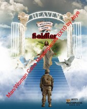 Christian art prints JESUS and Soldier Set of 2   8&quot; x 10&quot; ready to be f... - $711.87 MXN
