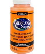 DecoArt Americana Premium Acrylic Paint, 16 Oz., Bright Orange - $12.95