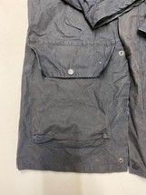 Vintage Used Wax Jacket in Blue Medium M Armpit/armpit 23&quot; (wx83) - £28.02 GBP
