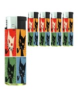 Vintage Smoking Cat Novelty Lighters Set of 5 Electronic Refillable Butane - $15.79