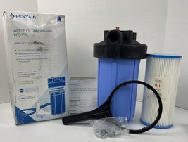 Pentair 10&quot; Big Blue Water Filter Housing With Pressure Relief and Filter - £37.16 GBP