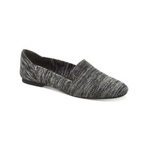 Alfani Women Knit Slip On Loafers Rorrii Size US 8M Gray Black Striped Fabric - £14.23 GBP
