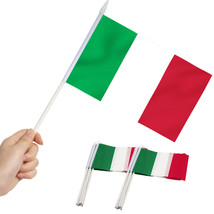Anley Italy Mini Flag 12 Pack - Hand Held Small Miniature Italian Flags on Stick - £5.54 GBP