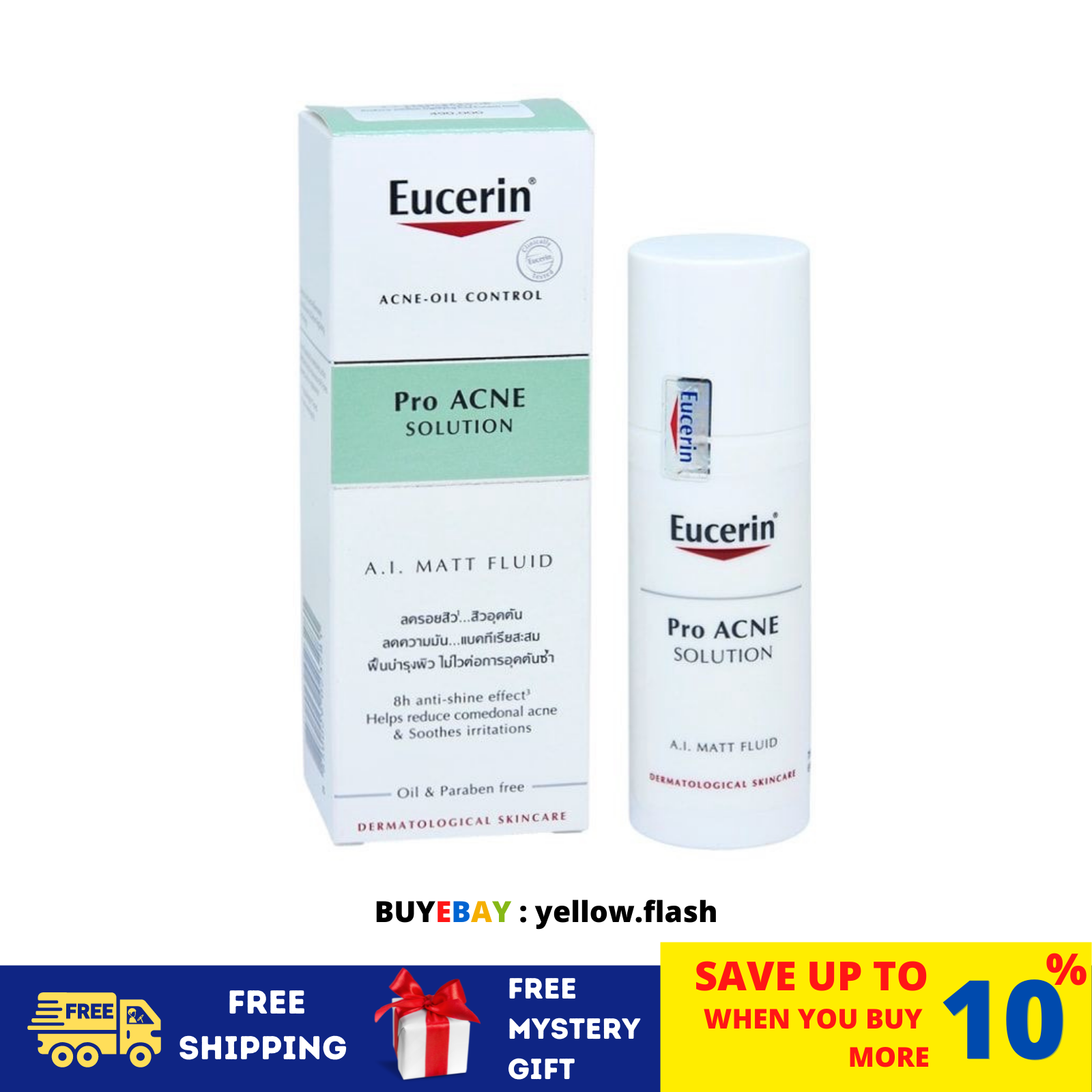 1 x Eucerin Pro Acne Solution AI Mat Fluide 50 ml - $47.02