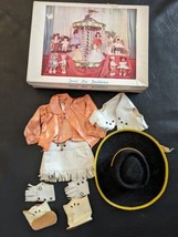Vintage Terri Lee Doll Cowgirl Outfit Hat Shirt Skirt Tagged 3580C Complete Box - £194.61 GBP