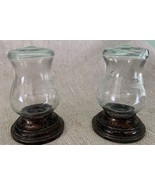 Sterling Silver Cut Glass Small Salt Pepper Shakers 2 1/2” Marked Alvin ... - $26.96 CAD