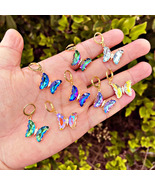Dazlling Crystal Butterfly Earrings - £6.71 GBP