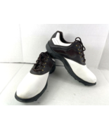 FootJoy Green Joy Golf Shoes Men 12M White Brown Leather Lace Up Saddle ... - €29,57 EUR