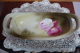 RS Reinhold Schlegelmilch Germany relish dish decorated with roses ORIGINAL - £43.51 GBP