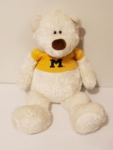 Gund Sammy White Polar Bear 22&quot; Plush 44148 /w Michigan Wolverines Shirt NWT New - £47.41 GBP