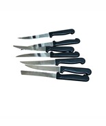 Shappu 2000 set of 6 steak knives and bread knife Stainless Steel Preown... - $16.19 CAD