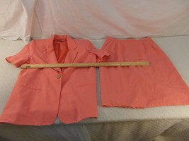 Adult Women&#39;s Requirements Peach Blazer &amp; Skirt 2 Piece Combo Work Suit ... - £19.59 GBP