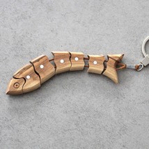 Handmade Fish Keychain from Jerusalem, Fish Keychain, Judaism &amp; Christianity Key - £23.86 GBP