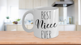 Best Neice Ever Mug Cute Coffee Cup Gift For Niece Birthday Love Ceramic White - £15.09 GBP