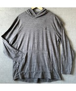 Spyder Active Grey Long Sleeve Hoodie T Shirt Moisture Wicking ProW - Me... - $28.45
