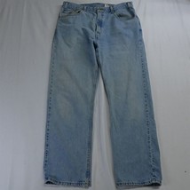 Vtg 2002 Grunge Levi&#39;s 38 x 32 505 Regular Straight Light Denim Jeans - £19.97 GBP