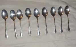 CHATEAU Oneidacraft 9 Teaspoons Vintage Stainless Flatware 6&quot; Oneida - £19.27 GBP