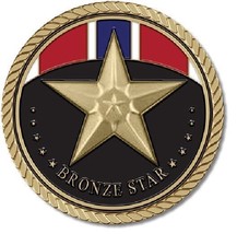 Bronze Star Medallion for Box Cremation Urn/Flag Case - 2 Inch Diameter - £70.39 GBP