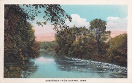 Durant Iowa IA Greetings From 1933 Postcard C34 - £2.26 GBP